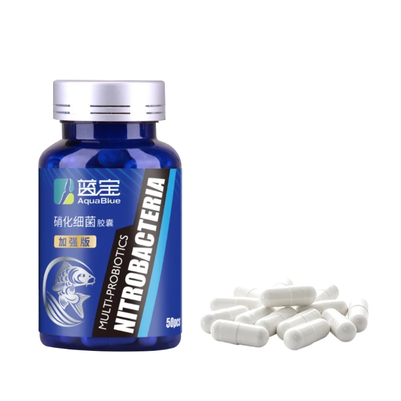 Aquarium Plant Nutrients - 50 ชิ้น/ขวด Aquarium ถัง Nitrifying แบคทีเรียน้ําจืดเข้มข้นแคปซูลคุณภาพและปรับปรุงชีวิตทางน้ําในอื่นๆ