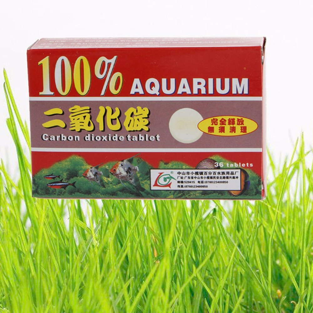 Aquarium Plant Nutrients - 36 ชิ้น CO2 เม็ดเติมคาร์บอนไดออกไซด์ Diffuser Fish