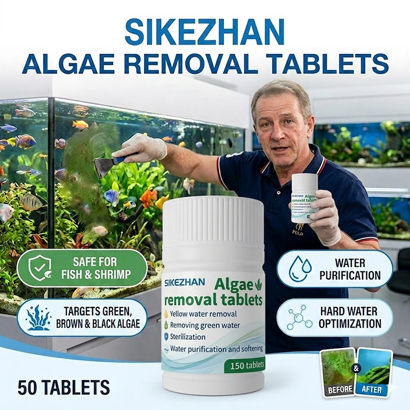 Planted Aquarium Algae Control - แท็บเล็ตกำจัดตะไคร่น้ำอย่างรวดเร็ว สำหรับทำความสะอาดตู้ปลา ปลอดภัยสำหรับพืชน้ำและปลา ช่วยควบคุมความใสของน้ำในตู้ปลา 150 ชิ้น