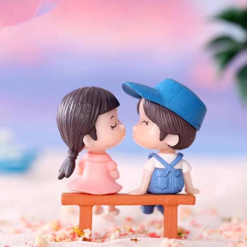 Planted Aquarium Models - 54DA Miniature คู่รูปปั้น Aquarium DIY บอนไซกระถางต้นไม้เครื่องประดับ