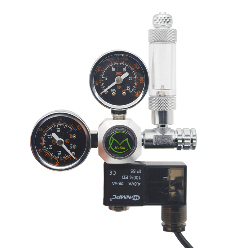 Planted Aquarium Tank Kit - Aquarium CO2 Regulator Magnetic Solenoid วาล์วตรวจสอบถังปลาพืชอุปกรณ์เสริม