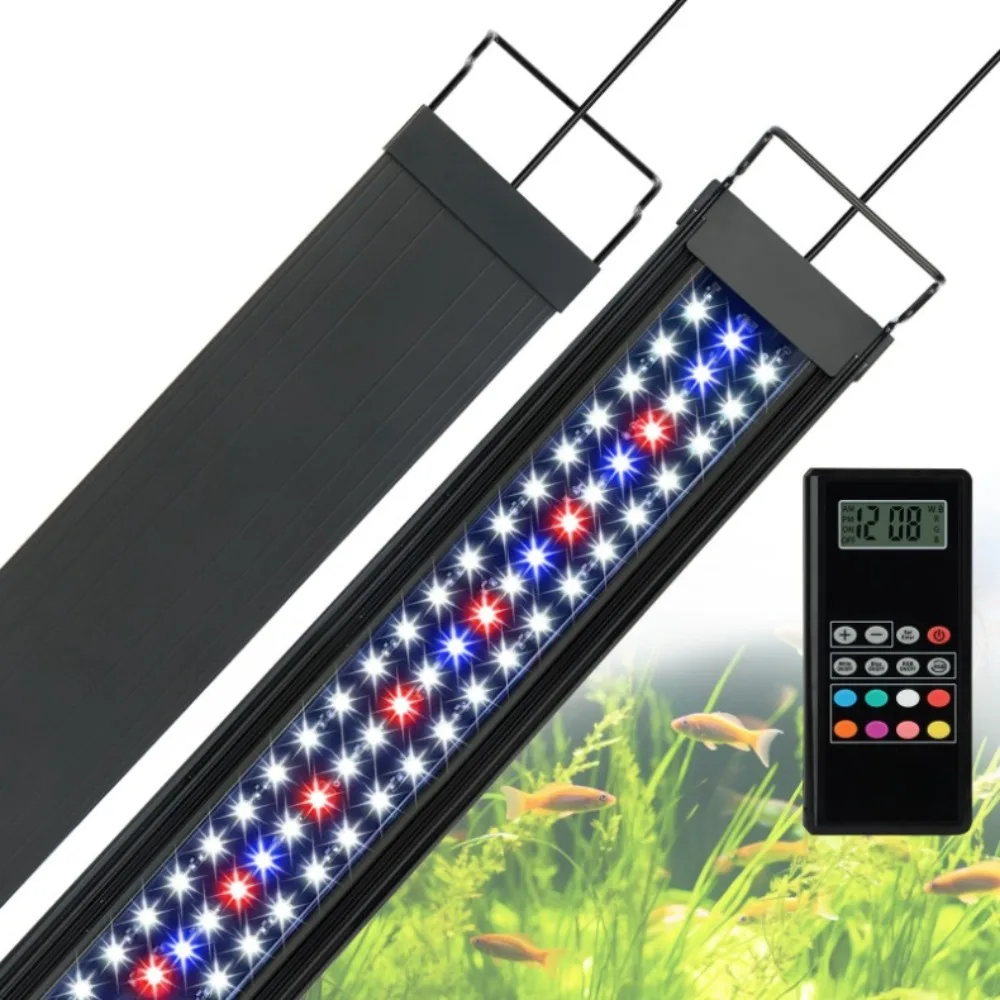 Planted Aquarium Algae Control - ไฟ LED สำหรับตู้ปลาแบบตั้งโปรแกรมได้, ไฟ LED สำหรับตู้ปลาพร้อมรีโมทคอนโทรล,
