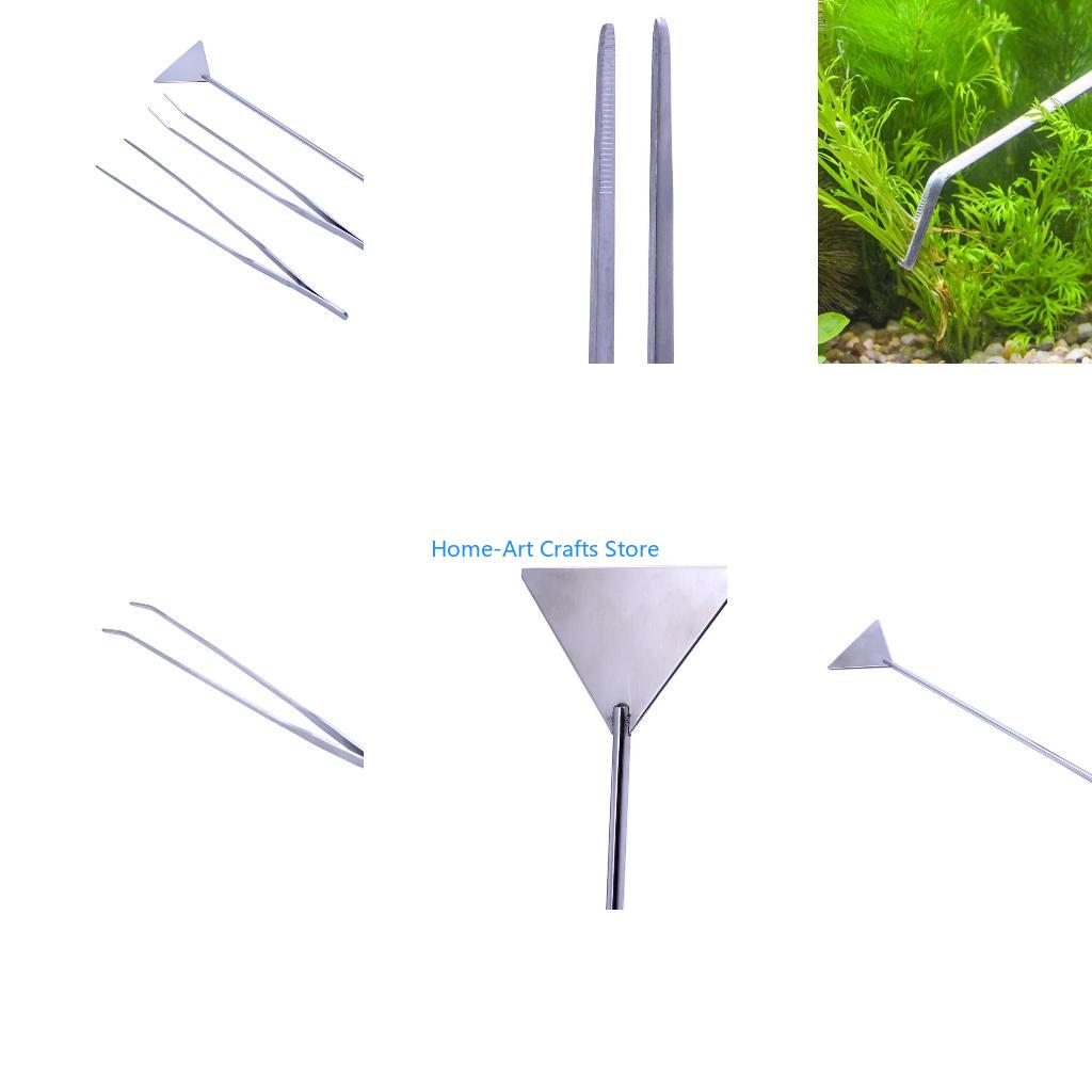 Planted Aquarium Tank Kit - Y3NA 3 ชิ้นชุดเครื่องมือ Aquarium สแตนเลสแหนบไม้พายเครื่องมืออเนกประสงค์สำหรับปลาและพืชน้ำ