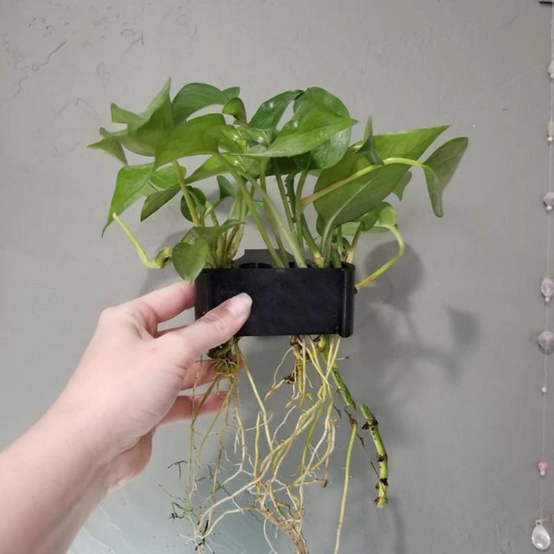 Emersed Plants Aquarium - ที่แขวนสำหรับกระถางต้นไม้น้ำที่ตั้งต้นไม้ตู้ปลาพร้อมรูสำหรับปลูกต้นไม้ในตู้ปลาการตกแต่ง