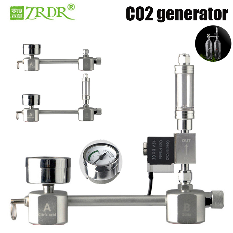 Planted Aquarium Tank Kit - Aquarium CO2 ชุดระบบควบคุม co2 Diffuser เครื่องกําเนิดไฟฟ้าวาล์ว