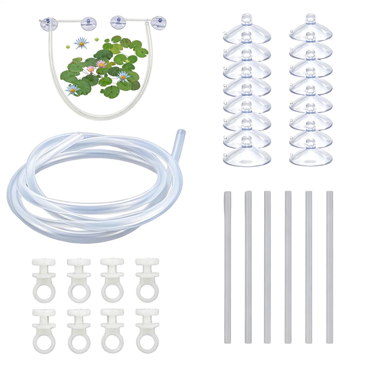 Planted Aquarium Tank Kit - ชุดอุปกรณ์กั้นพืชน้ำลอยน้ำแบบปรับระดับความสูงอัตโนมัติ สำหรับตู้ปลาเบต้า ตู้ปลาในบ้าน