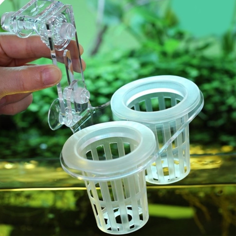 Emersed Plants Aquarium - ขาตั้งต้นไม้สำหรับตู้ปลา พร้อมคลิปสำหรับปลูกพืชแบบลอยน้ำ อุปกรณ์ตกแต่งสำหรับระบบปลูกพืชแบบอควาโปนิกส์