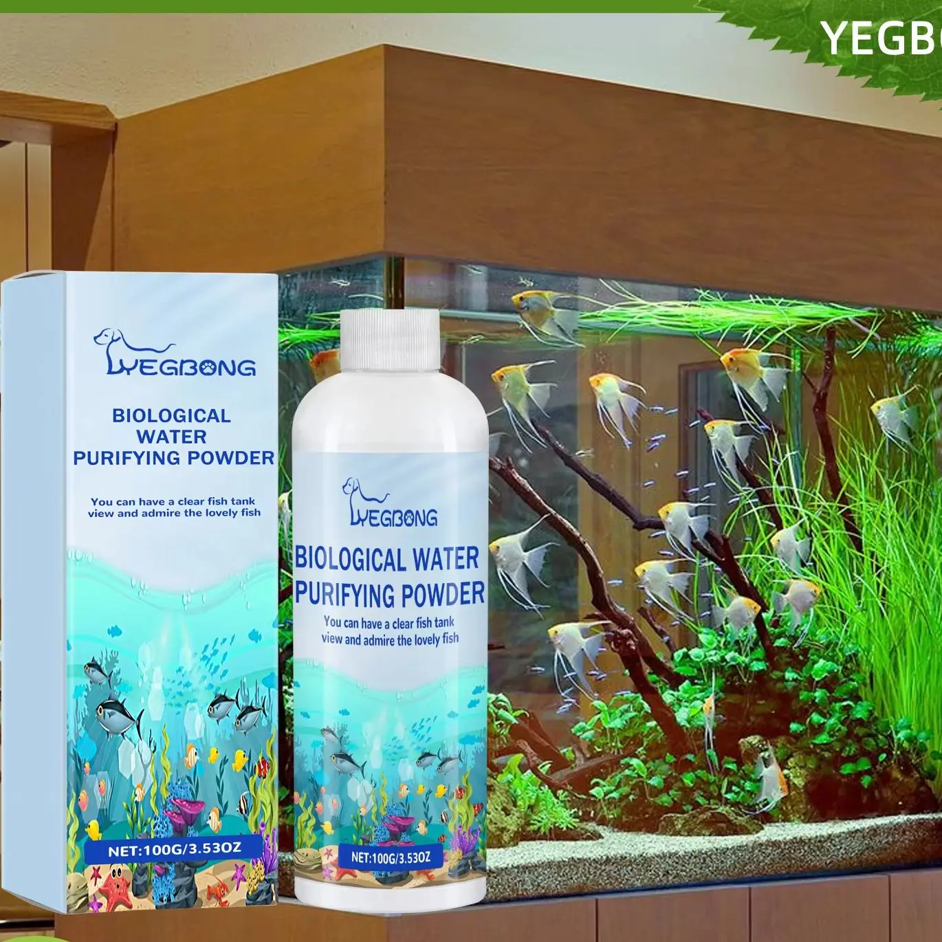 ผงควบคุมสาหร่ายในตู้ปลาทางชีวภ - Planted Aquarium Algae Control บทวิจารณ์และราคา