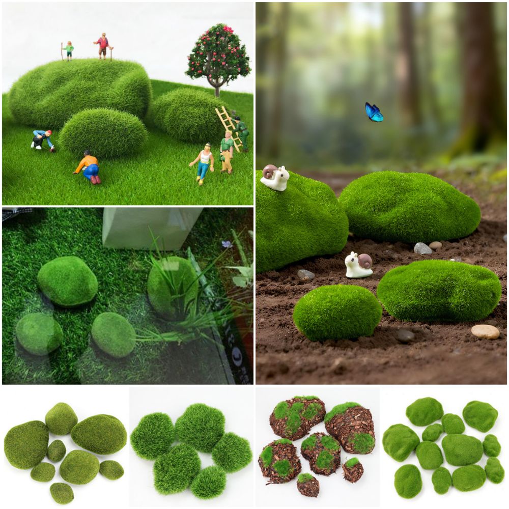 หินมอสประดิษฐ์สีเขียว 2/4/6/10 - Planted Aquarium Models บทวิจารณ์และราคา