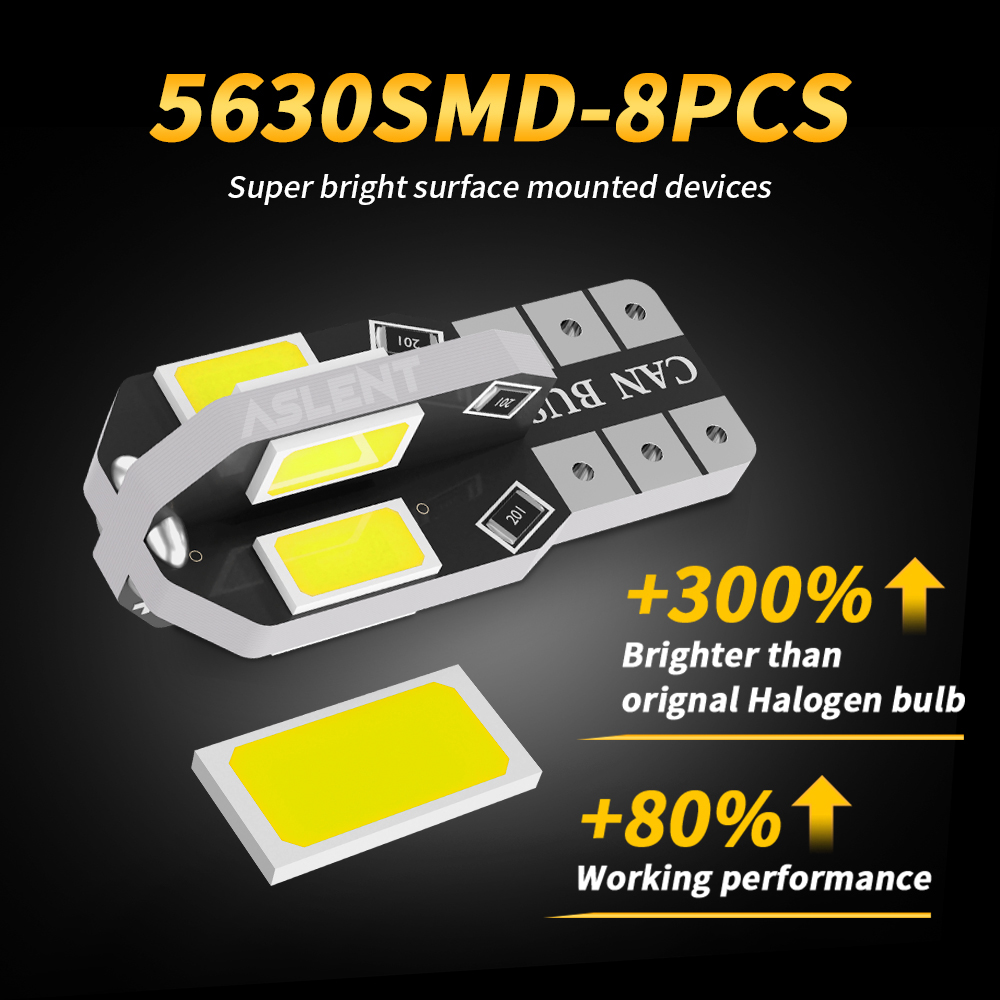 10x W5W T10 LED CANBUS ไม่มีข้ - Ludwigia Super Red บทวิจารณ์และราคา