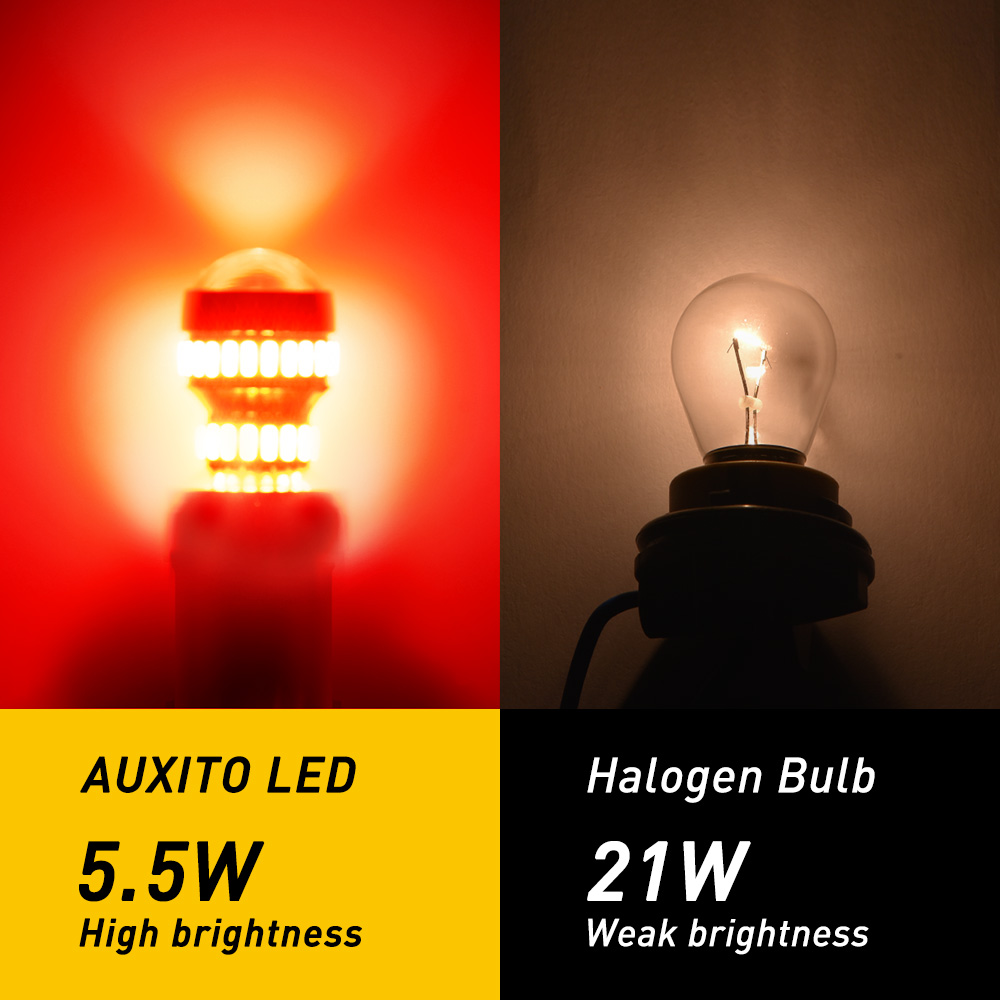 AUXITO 2 ชิ้น 1156 P21W Ba15s  - Ludwigia Super Red บทวิจารณ์และราคา