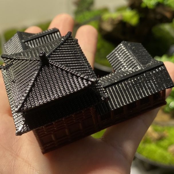 พลาสติกสไตล์จีนโบราณรูปแบบสถาป - Planted Aquarium Models บทวิจารณ์และราคา