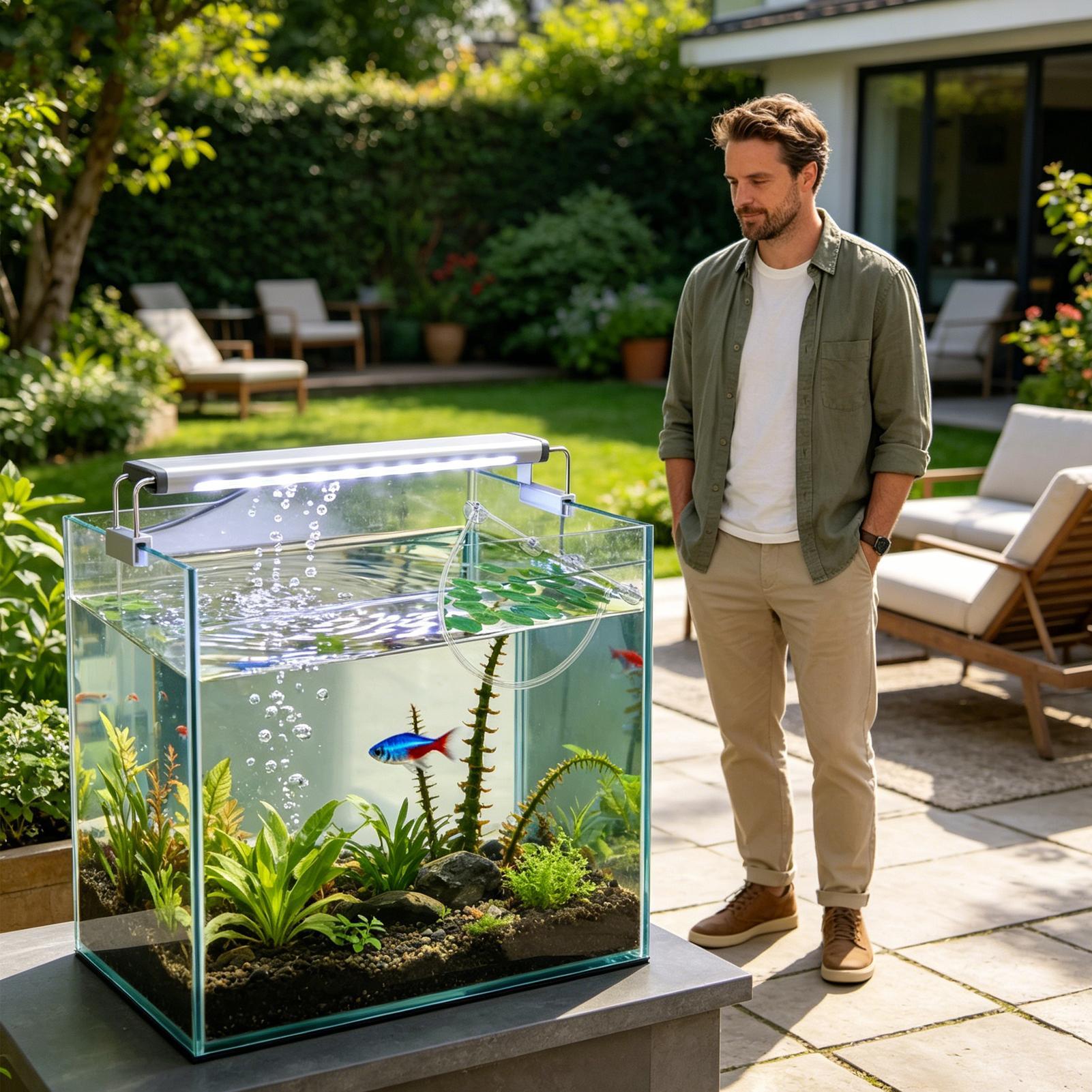 ชุดรั้วกั้นพืชน้ำแบบปรับระดับค - Planted Aquarium Tank Kit บทวิจารณ์และราคา