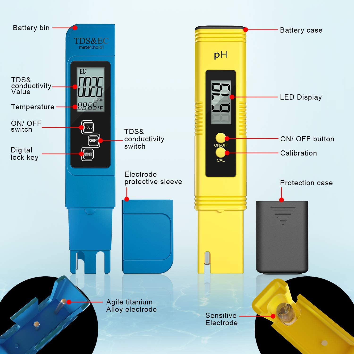 ดิจิตอล PH /TDS/ EC Meter เครื - Planted Aquarium Temperature บทวิจารณ์และราคา