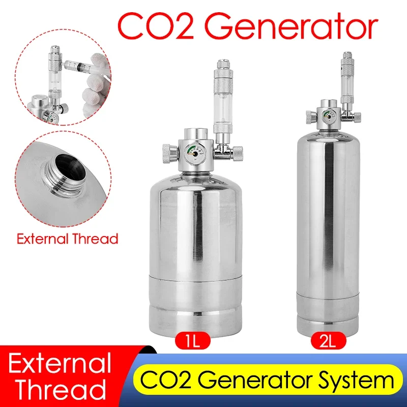 1L/2L Aquarium CO2 เครื่องกําเ - Planted Aquarium Tank Kit บทวิจารณ์และราคา