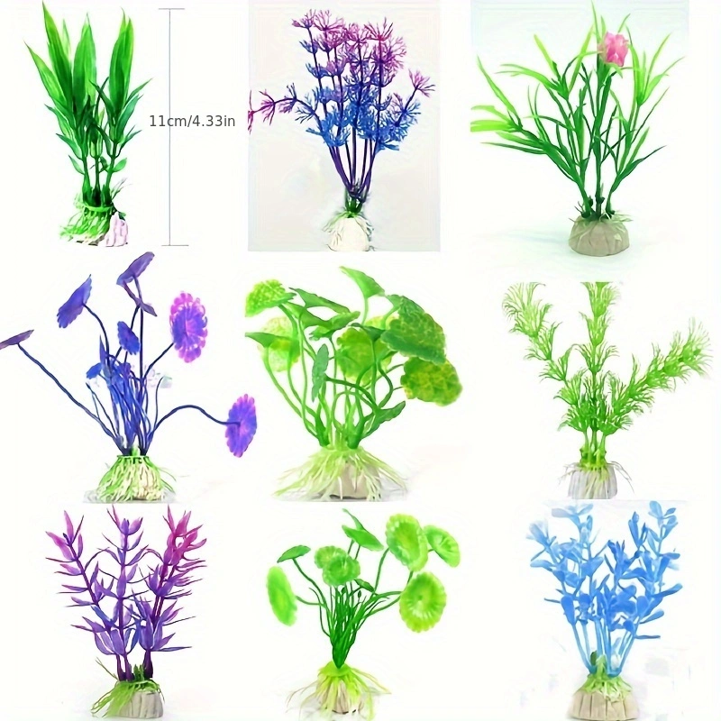 ประดิษฐ์ใต้น้ําพลาสติกพืชAquar - Aquarium Plant Grass บทวิจารณ์และราคา