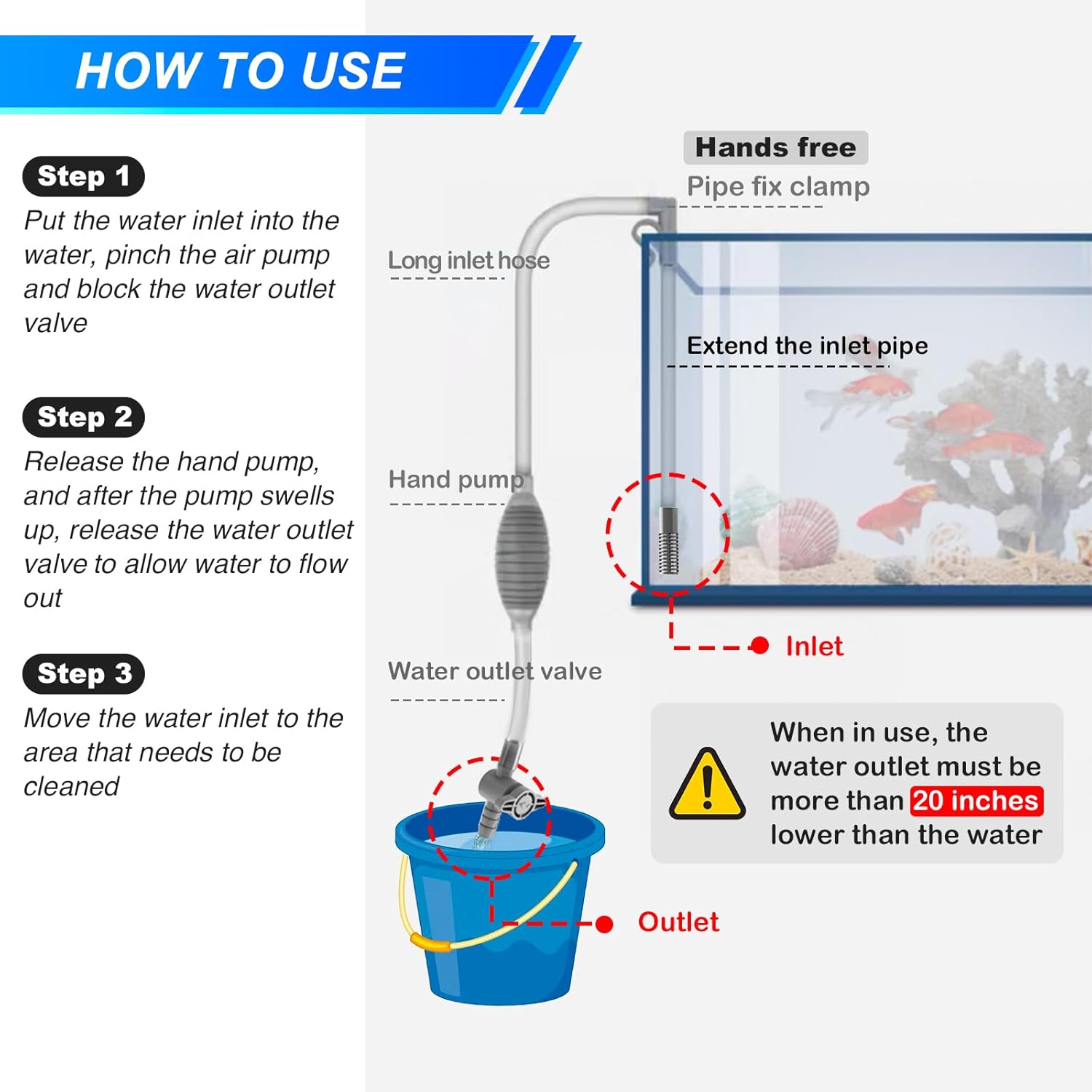 ตู้ปลาขนาดใหญ่ Aquarium Siphon - Planted Aquarium Tool Kit บทวิจารณ์และราคา