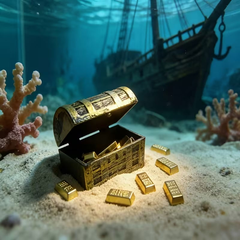 กล่องสมบัติโจรสลัดขนาดเล็ก 1 ช - Planted Aquarium Models บทวิจารณ์และราคา