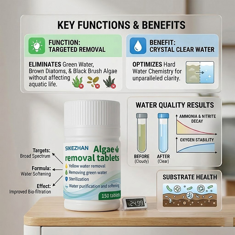 แท็บเล็ตกำจัดตะไคร่น้ำอย่างรวด - Planted Aquarium Algae Control บทวิจารณ์และราคา