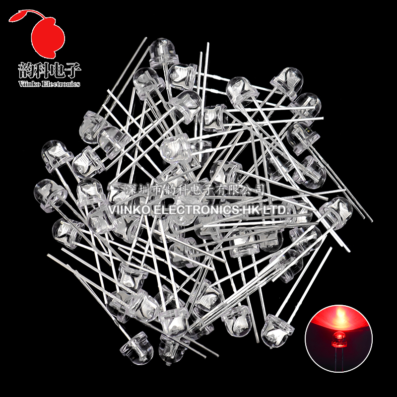 50Pcs 5มม.ฟางหมวก LED Super Br - Ludwigia Super Red บทวิจารณ์และราคา
