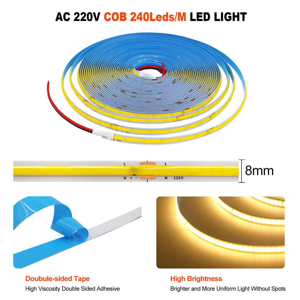 220V 5m 10m 15m 20m 50m COB LE - Ludwigia Super Red บทวิจารณ์และราคา