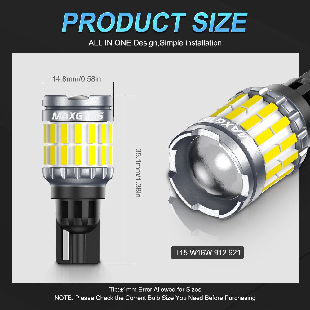 หลอดไฟถอยหลัง LED Canbus T15 T - Ludwigia Super Red บทวิจารณ์และราคา
