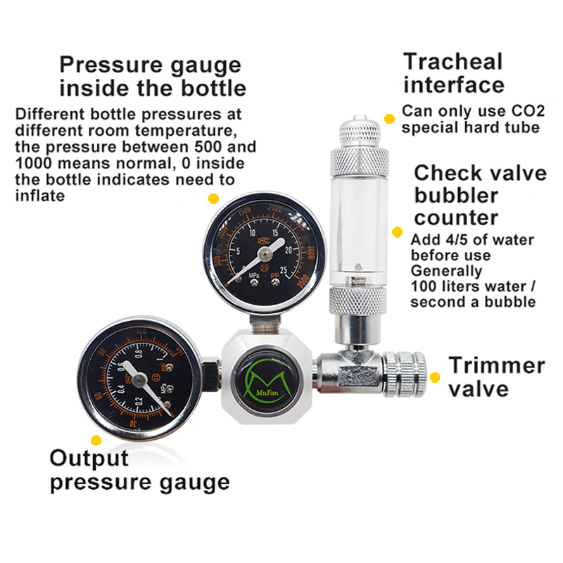 Aquarium CO2 Regulator Magneti - Planted Aquarium Tank Kit บทวิจารณ์และราคา