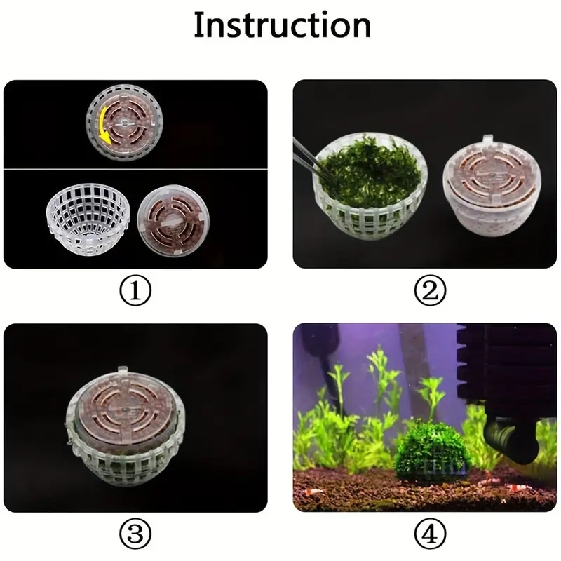 2 PC Aquarium MOSS Ball ผู้ถือ - Planted Aquarium Models บทวิจารณ์และราคา